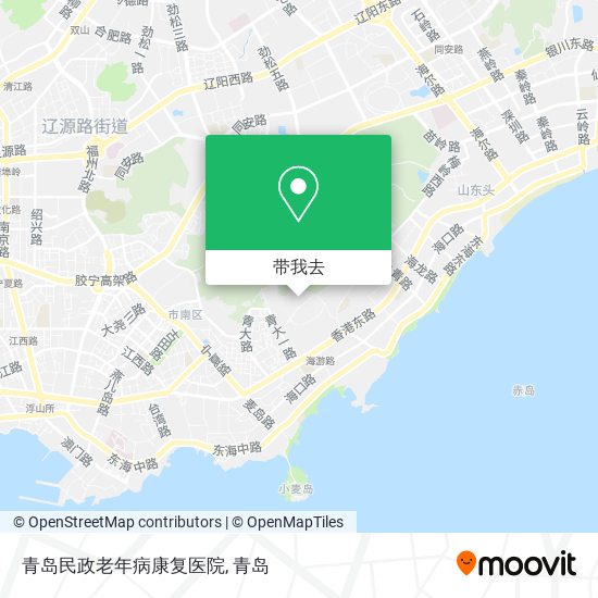 青岛民政老年病康复医院地图
