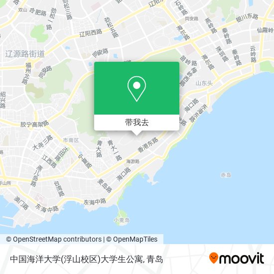 中国海洋大学(浮山校区)大学生公寓地图