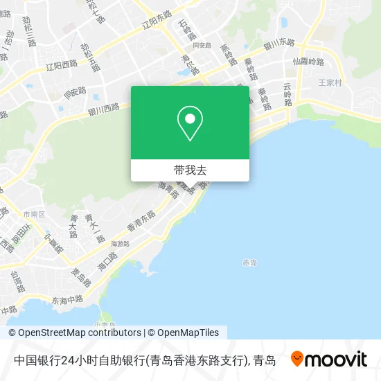中国银行24小时自助银行(青岛香港东路支行)地图