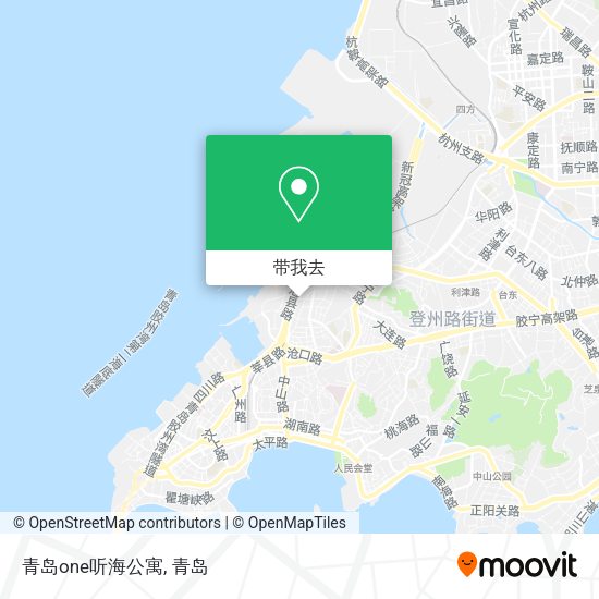 青岛one听海公寓地图