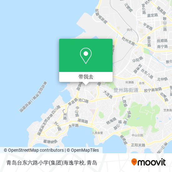 青岛台东六路小学(集团)海逸学校地图