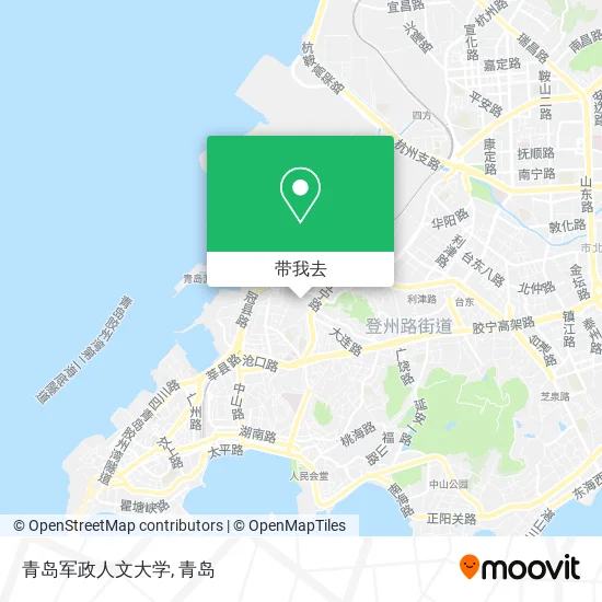 青岛军政人文大学地图