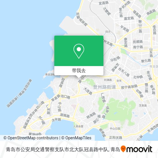 青岛市公安局交通警察支队市北大队冠县路中队地图