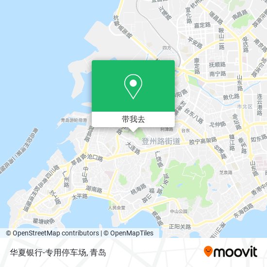 华夏银行-专用停车场地图