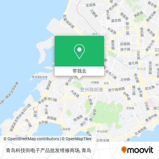 青岛科技街电子产品批发维修商场地图