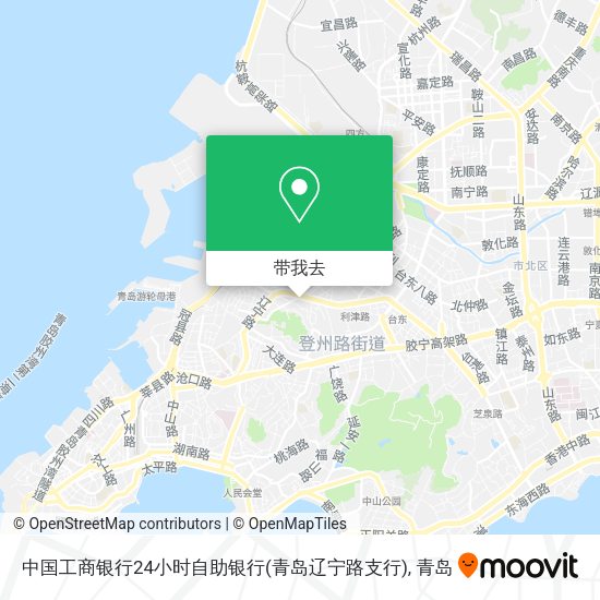中国工商银行24小时自助银行(青岛辽宁路支行)地图