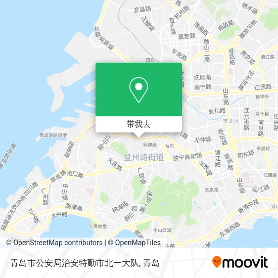 青岛市公安局治安特勤市北一大队地图