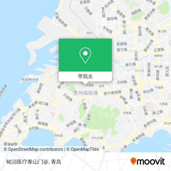 铭治医疗泰山门诊地图