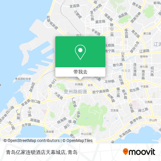 青岛亿家连锁酒店天幕城店地图
