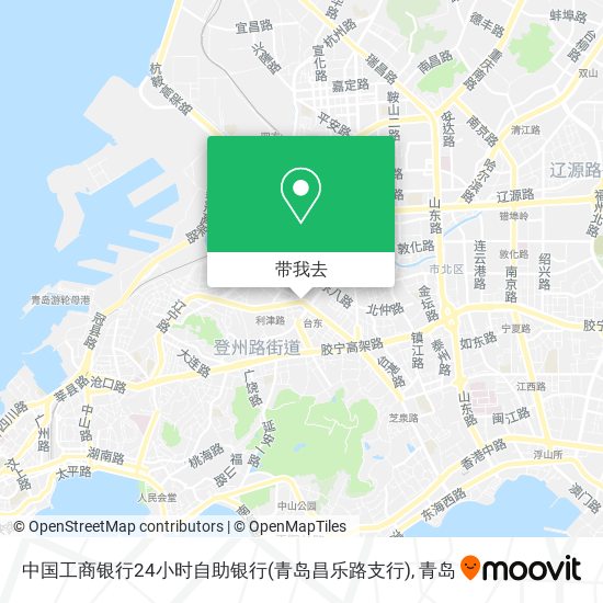 中国工商银行24小时自助银行(青岛昌乐路支行)地图