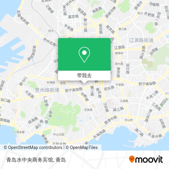 青岛水中央商务宾馆地图