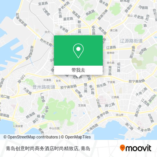 青岛创意时尚商务酒店时尚精致店地图