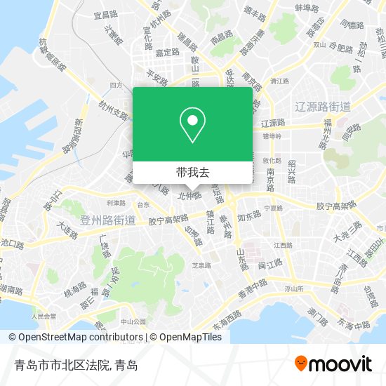 青岛市市北区法院地图