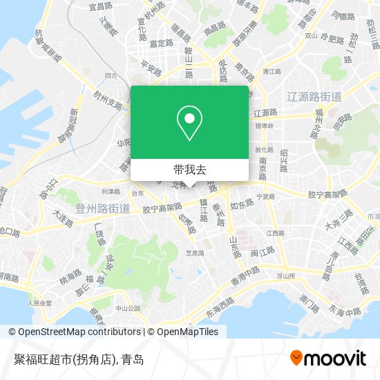 聚福旺超市(拐角店)地图