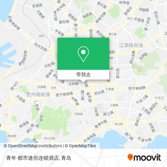 青年·都市迷你连锁酒店地图