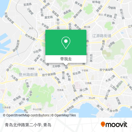 青岛北仲路第二小学地图