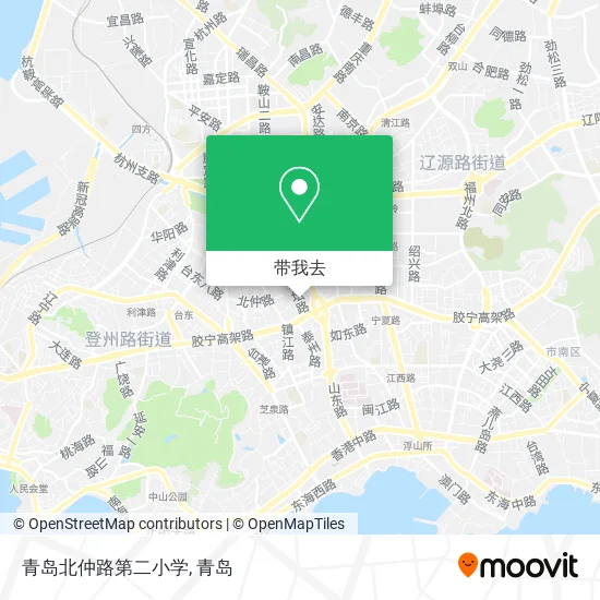 青岛北仲路第二小学地图