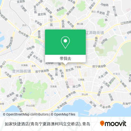 如家快捷酒店(青岛宁夏路澳柯玛立交桥店)地图