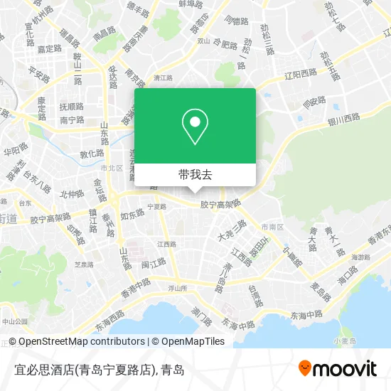 宜必思酒店(青岛宁夏路店)地图