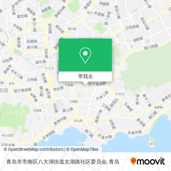 青岛市市南区八大湖街道太湖路社区委员会地图