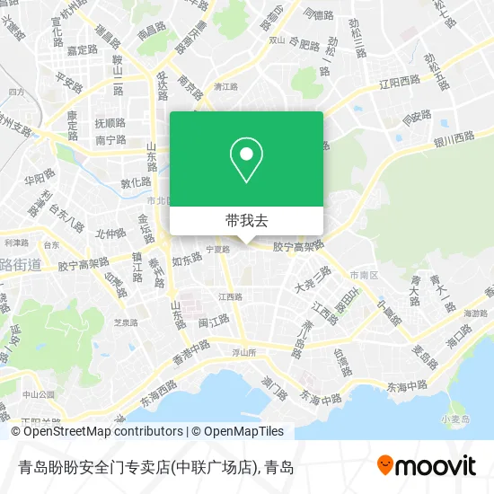 青岛盼盼安全门专卖店(中联广场店)地图