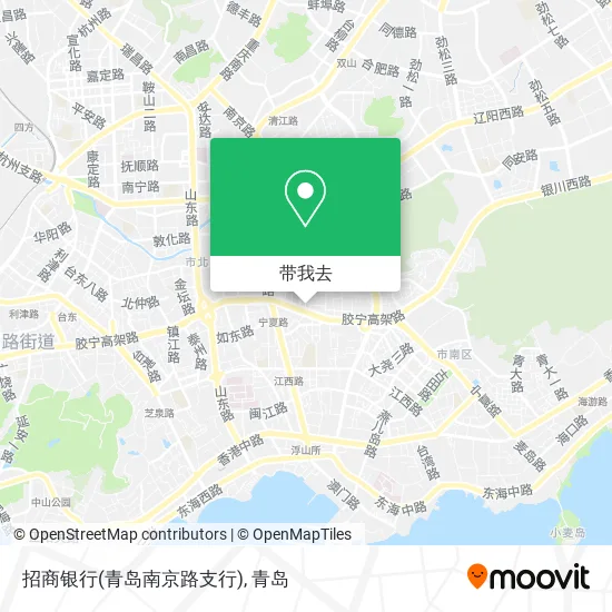 招商银行(青岛南京路支行)地图