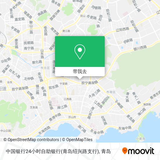 中国银行24小时自助银行(青岛绍兴路支行)地图