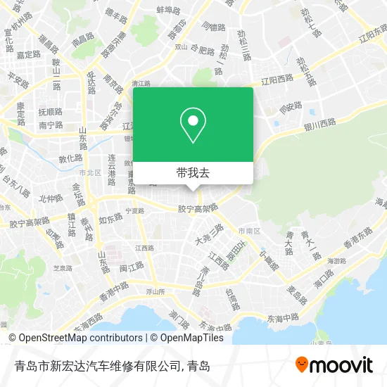 青岛市新宏达汽车维修有限公司地图