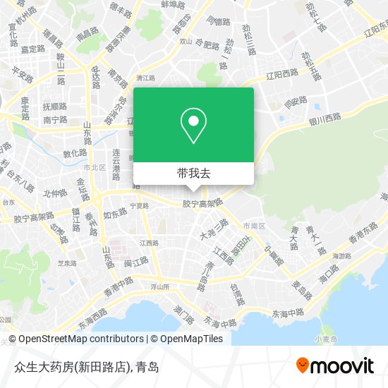 众生大药房(新田路店)地图