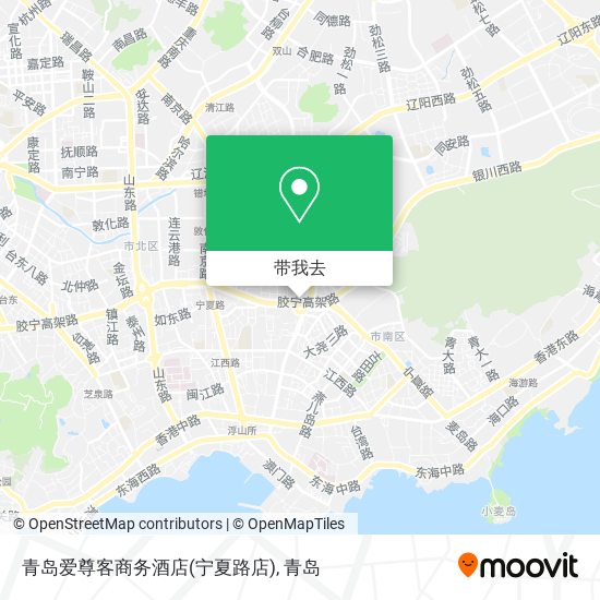 青岛爱尊客商务酒店(宁夏路店)地图