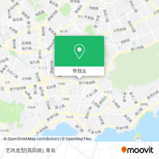 艺尚造型(高田路)地图