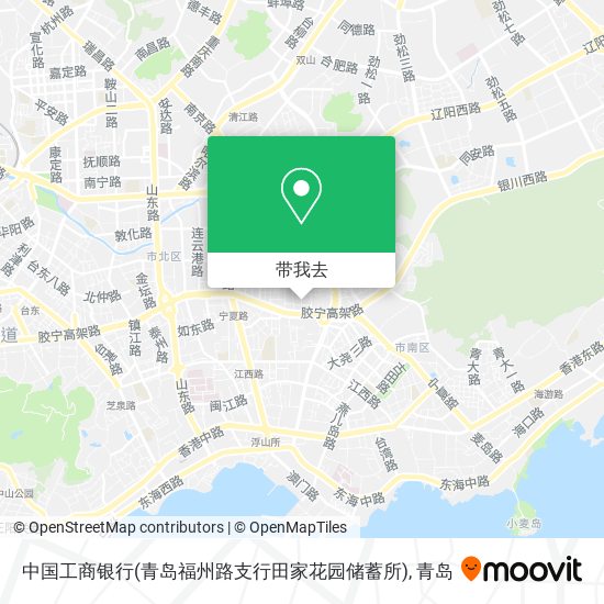 中国工商银行(青岛福州路支行田家花园储蓄所)地图