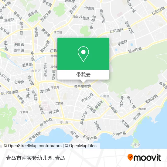 青岛市南实验幼儿园地图