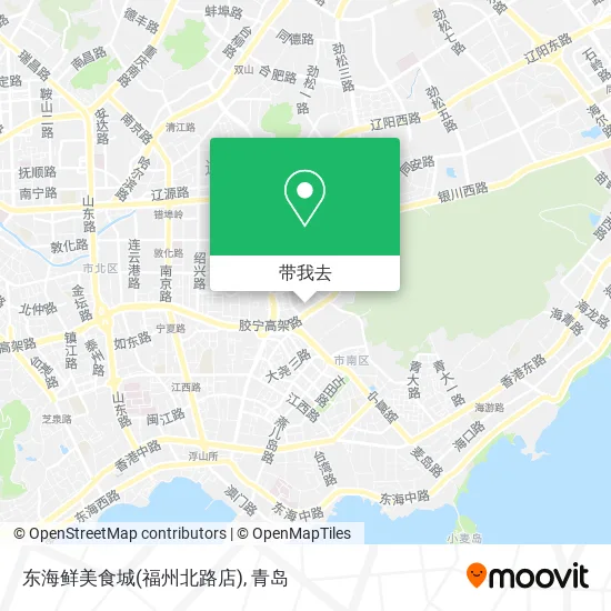 东海鲜美食城(福州北路店)地图