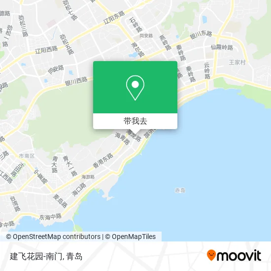 建飞花园-南门地图