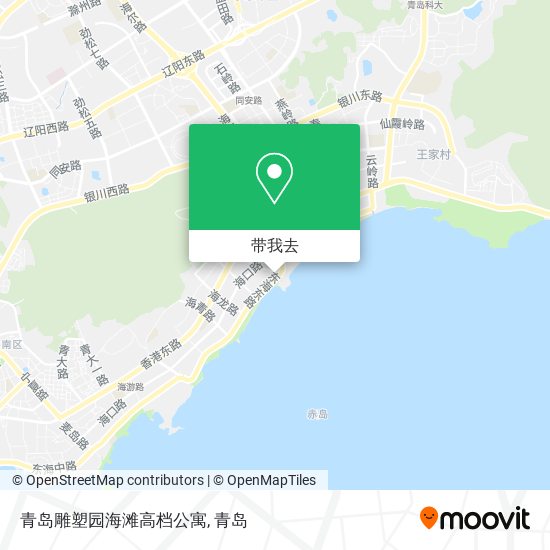 青岛雕塑园海滩高档公寓地图