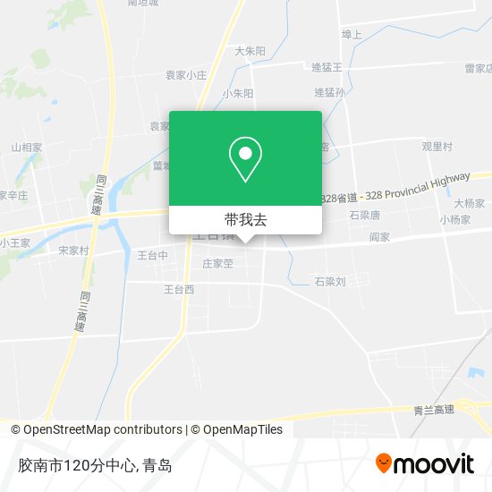 胶南市120分中心地图