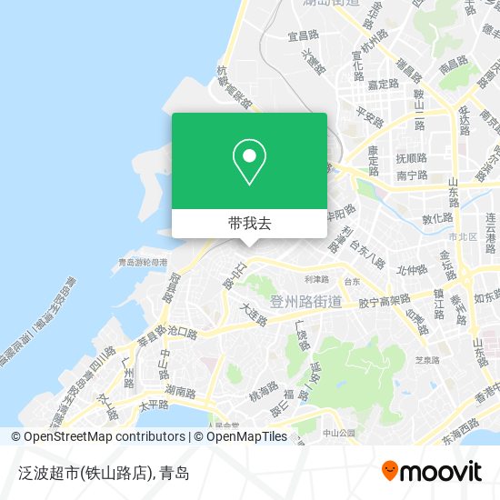 泛波超市(铁山路店)地图