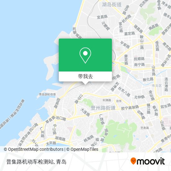 普集路机动车检测站地图