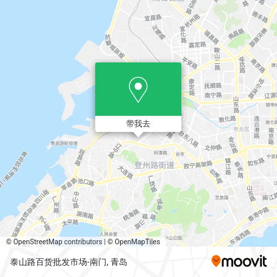 泰山路百货批发市场-南门地图