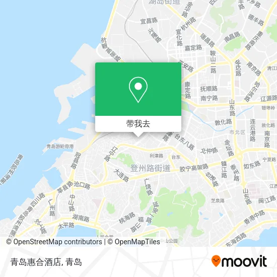 青岛惠合酒店地图
