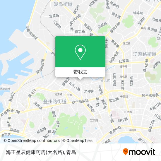 海王星辰健康药房(大名路)地图