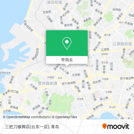 三把刀修脚店(台东一店)地图