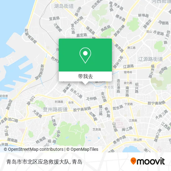 青岛市市北区应急救援大队地图