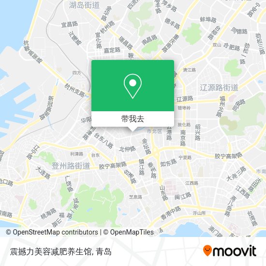 震撼力美容减肥养生馆地图