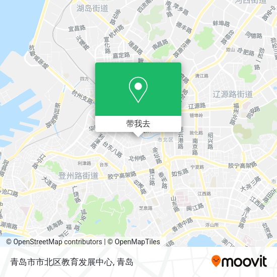 青岛市市北区教育发展中心地图