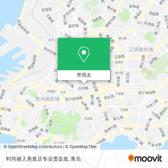 时尚丽人美发店专业烫染发地图