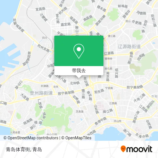 青岛体育街地图