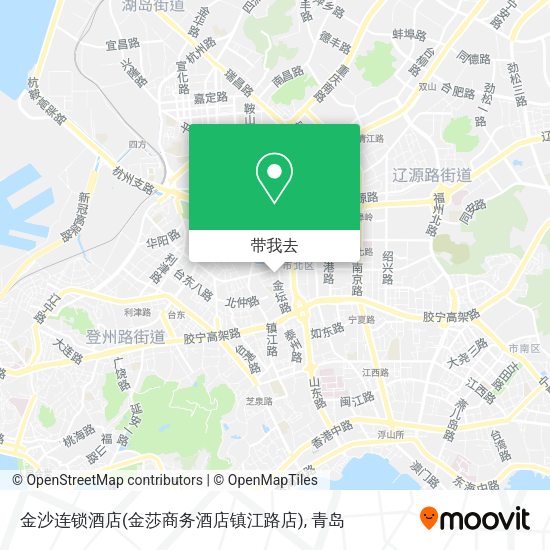 金沙连锁酒店(金莎商务酒店镇江路店)地图