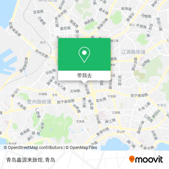 青岛鑫源来旅馆地图